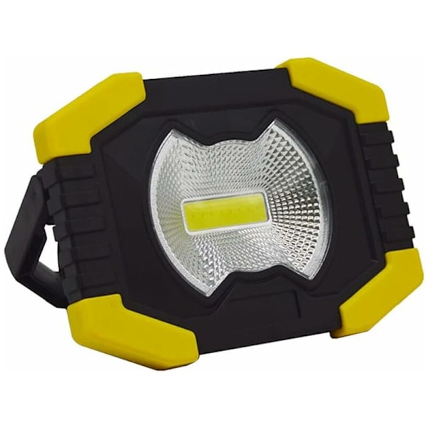 Uppladdningsbar LED-arbetslampa, Solar utomhuslampa, Vattentät COB-campinglampa för trädgård, garage, fiske HIASDFLS