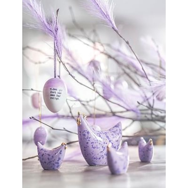 Påskfjädrar / plymer Lila 5-pack polyester Cult Design Purple Lila