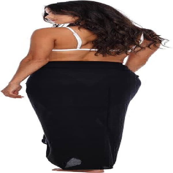 One Size - Sort Sarong/Pareo - Til Kvinder - Strandlook - Til at have over badetøj