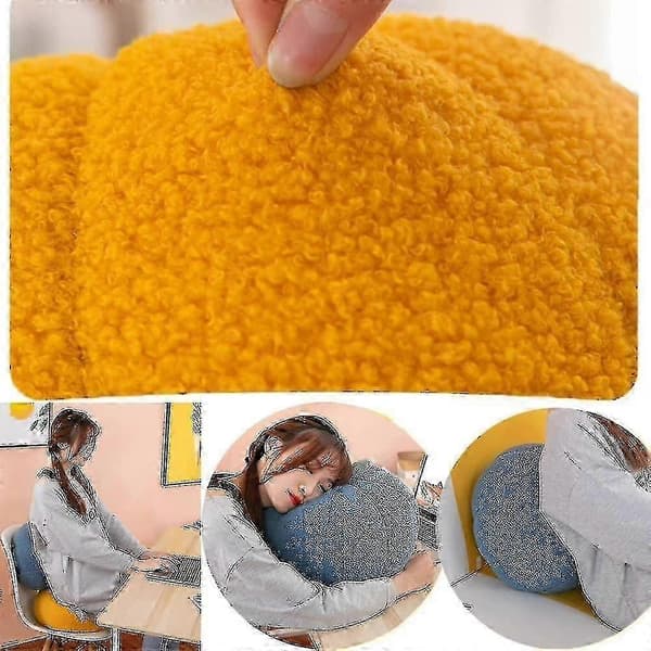 Prydnadskudde i plysch med pumpa (40 cm)