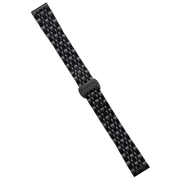 Til Garmin Lily 2 Urrem 7 Perler 14mm Rustfrit Stål Udskiftningsrem - Xin Black