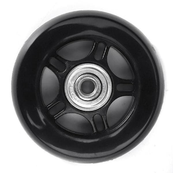 Sæt med 2 erstatningshjul til kuffert med aksler, sorte 40 mm 18 mm universalhjul til kuffert