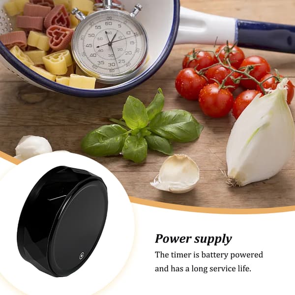 1/2/5 Digital Dekktimer Tidsmåler LED Restaurant Kalkulator Svart Black 1Set