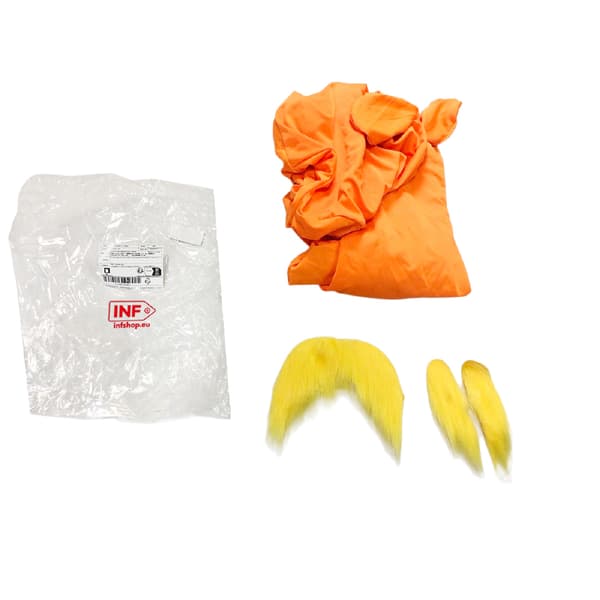 Lorax-kostymset för vuxna (Bodysuit + Skägg) - Perfekt för Halloween- och Cosplayfester S S