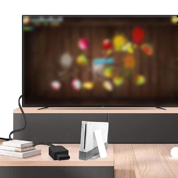 Wii til HDMI Konverter Kabel, Wii 2 HDMI Adapter til Fuld HD Spilvisning