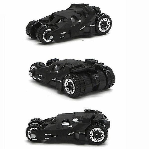 6 Batmobile-auto leluajoneuvon metallinen setti, ei mitään