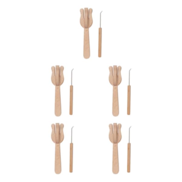 1/2/3/5 Stickverktyg Träform Handväv Multifunktionell 5Set