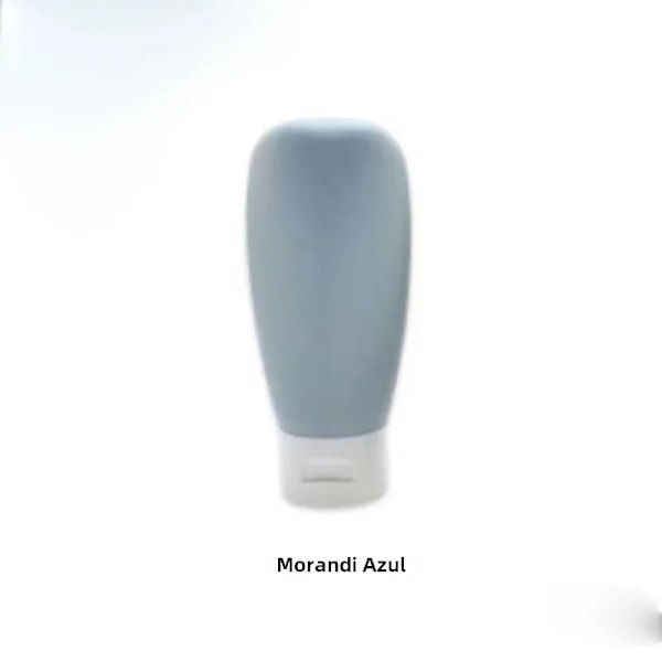 60ML Reseflaska Påfyllningsbara Flaskor Mjuk Silikon Lotion Schampo Flaska Tomma Kosmetiska Behållare Press Tub Smink blue 60ml