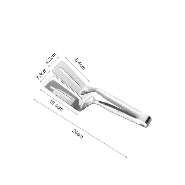 Stekespade i rustfritt stål, fiskespade, biffspade, multifunksjonell mattang, fiskefilettang, 26 cm