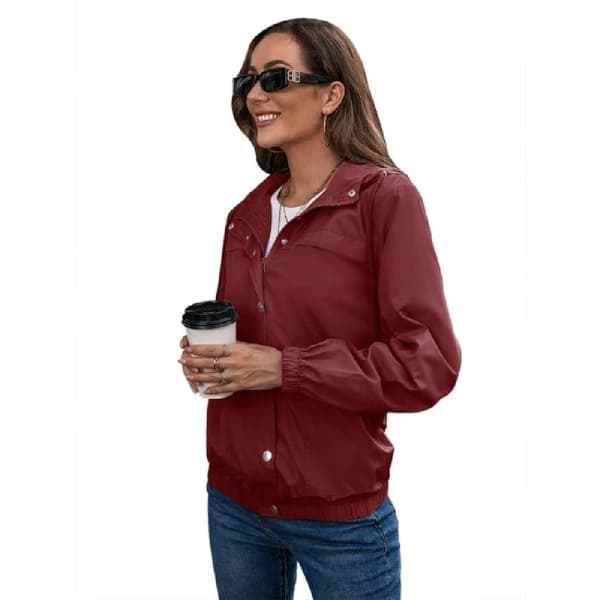 Vanntett, pustende, lett regnjakke for kvinner, størrelse M A2 M
