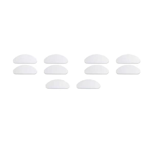 Näsdukar för glasögon silikon transparent 5 par (19 mm) 19.5*0.85*0.9mm