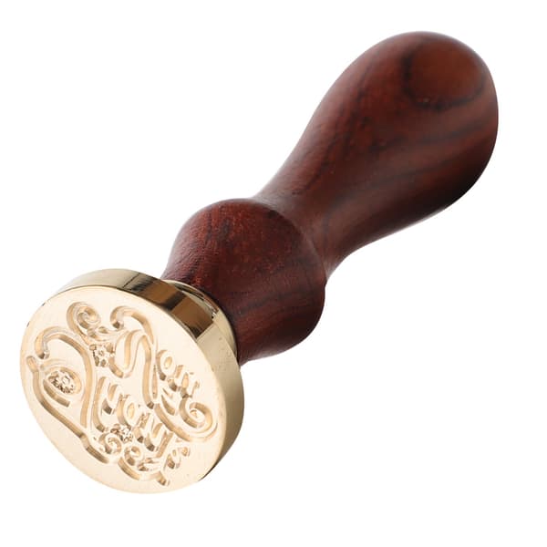 Retro Træ Segl Voks Stempel, Elegant Raffinement Til Kunstnerisk Brevskrivning, Vintage Mønster Brugerdefineret Voks Segl Stempel