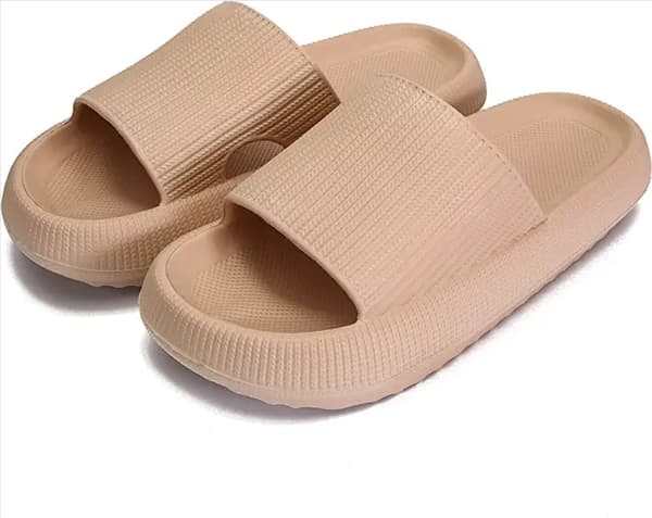 Naisten paksupohjaiset Cloud-sandaalit, musta Khaki 40-41