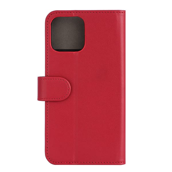 Mobildeksel 3 kortspor Rød - iPhone 13 Pro Max RED Polyurethane (PU)