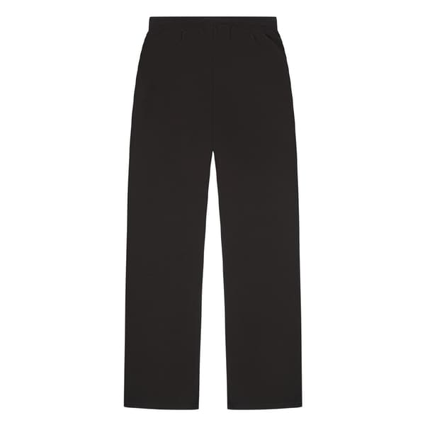 Joggebukse for menn i ringspunnet bomull, avslappet passform, svart Black S