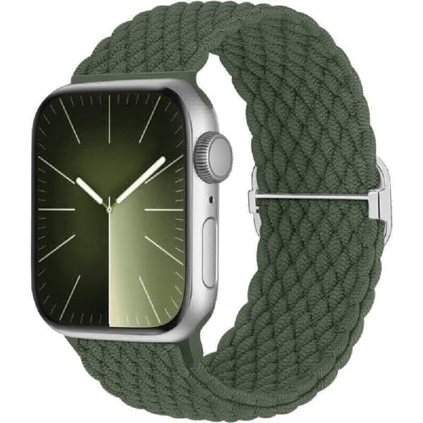 5-pack flätade solo loop-band kompatibla med Apple Watch (38mm, 40mm, 41mm) 5-pack 38/40/41mm