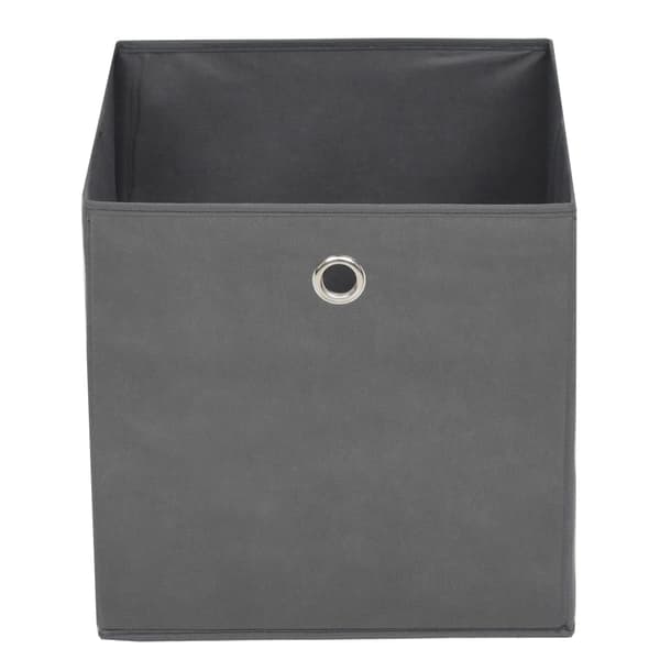 Oppbevaringsbokser 4 stk. Ikke-vevd stoff 32x32x32 cm Grå gray gray