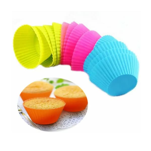 36X Silikone Muffinforme Cupcake Dessert Bageform Foringskopper Mini Muffins Bageforme