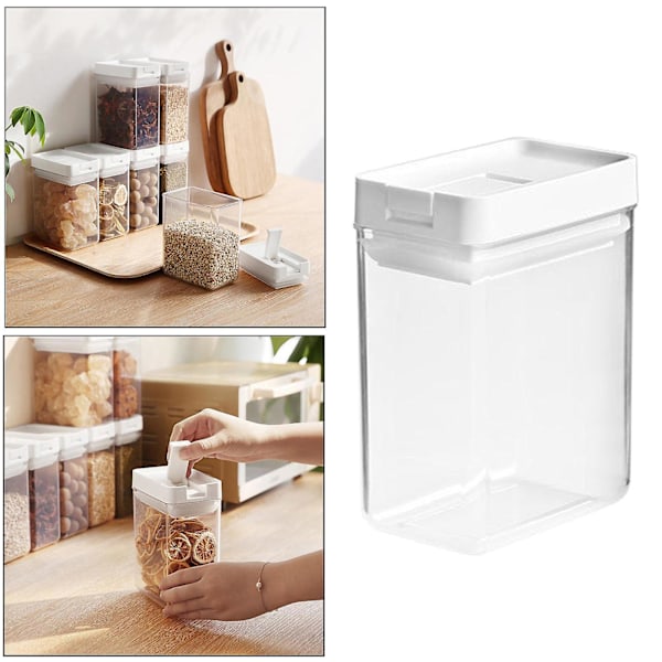 Matförvaringsbehållare med lufttätt lock Mjöl Socker Organiseringslåda 700ml