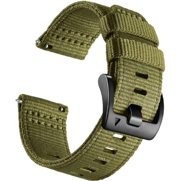 Nylon urrem til Garmin Forerunner 255/265/245 Smartwatch Grøn S Grøn Green S