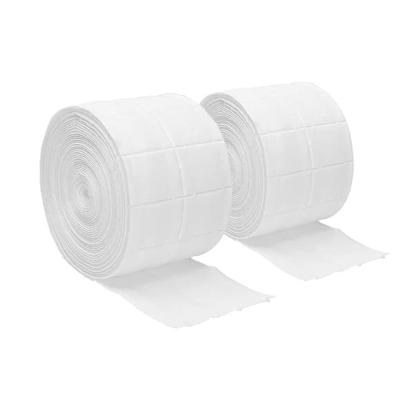 2x500 lofrie pads, negleservietter på rull white Vit