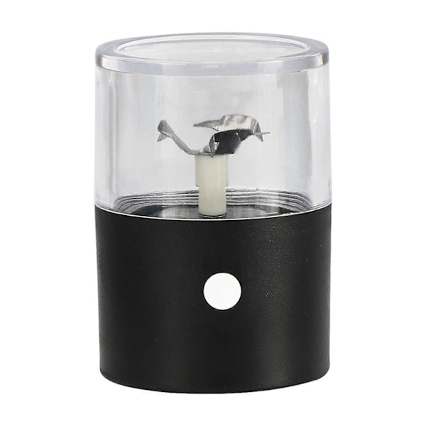 Elektrisk Kvarn Mini Kryddkvarn USB Uppladdningsbar Torr Örtkvarn Lätt att Bära för Kök Hem Black