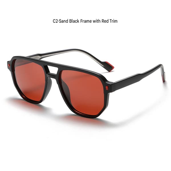 High-definition polariserede solbriller, unisex dobbeltbro solbriller C2