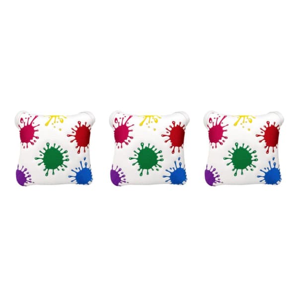 1/2/3/5 Golf Mallet Putter Hode Deksel For Golfkølle Hvit putterdeksel White putter cover 3Set