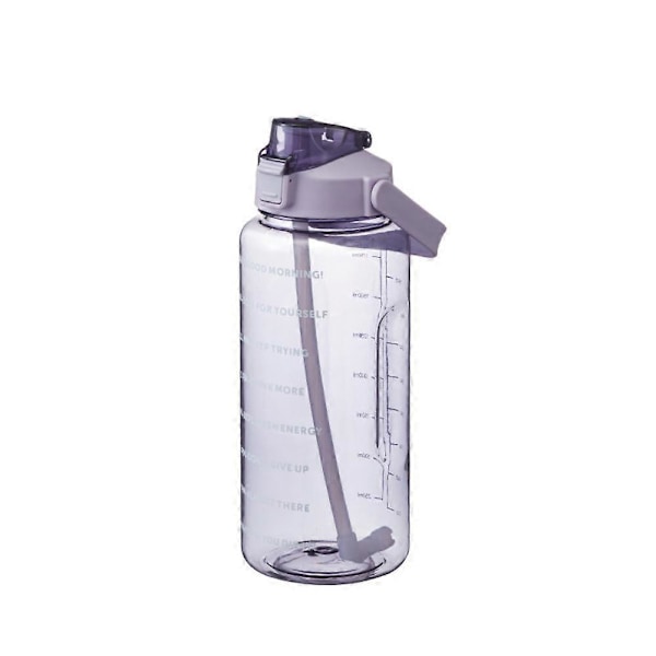 2L Vattenflaska för Gym BPA Fri Stor Sport Träning Camping Drickflaska Gym Fitness Green