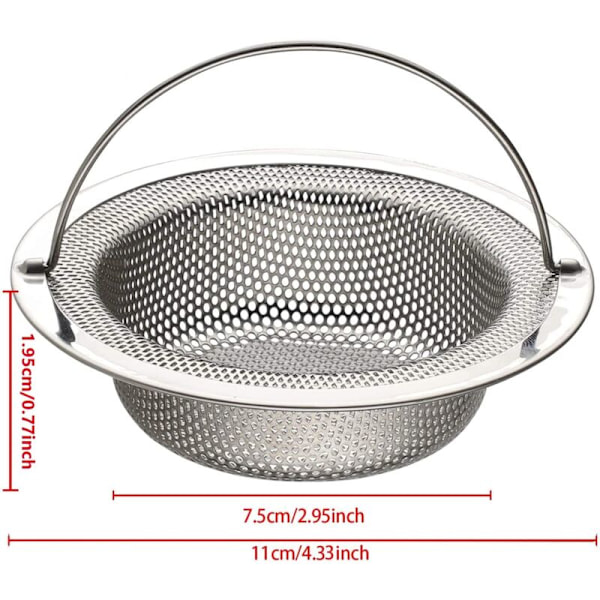 Diskho Sil (Set om 2), Rostfri Diskho Sil med Bärhandtag, YD 11cm x H 2cm