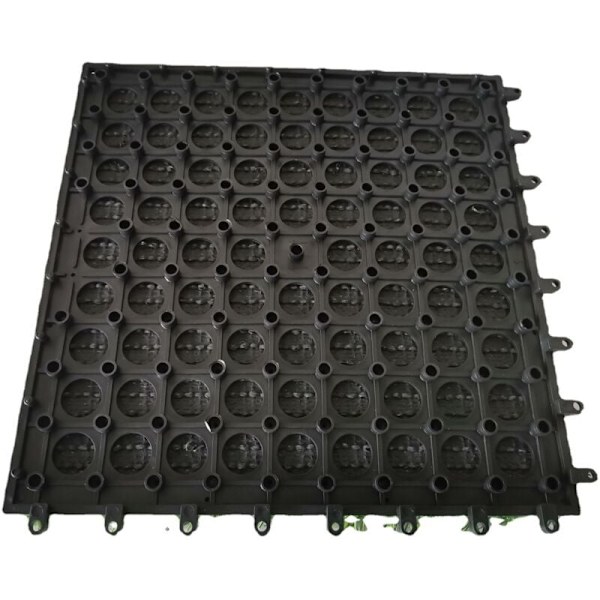 30 x 30 cm konstgräsmatta plattor, tjocka syntetiska gräsplattor, självdränerande matta, för inomhus- och utomhusbruk, terrass, balkong, trädgård