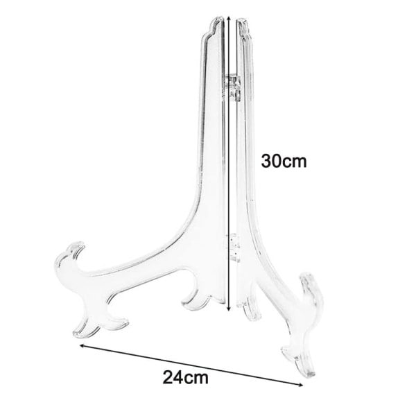 Förpackning med 6 Plasttallrikshållare, Tallriksställ, Vikbara Tallrikar