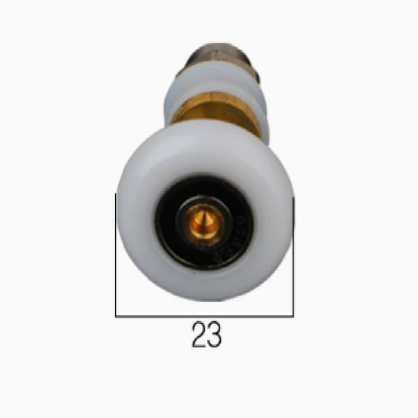 Brusedørsruller, skydedørsruller, bruseniche-ruller, udskiftningsruller til 27 mm diameter ruller, 8-pak 23MM