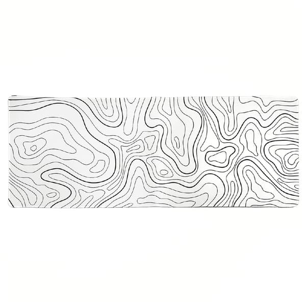 Stor musematte skrivebordsbakgrunn Hvit S Hvit White S