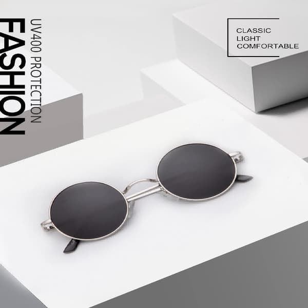 John Lennon Glasögon Herr Rund Solglasögon Herr Polariserade Cirkel