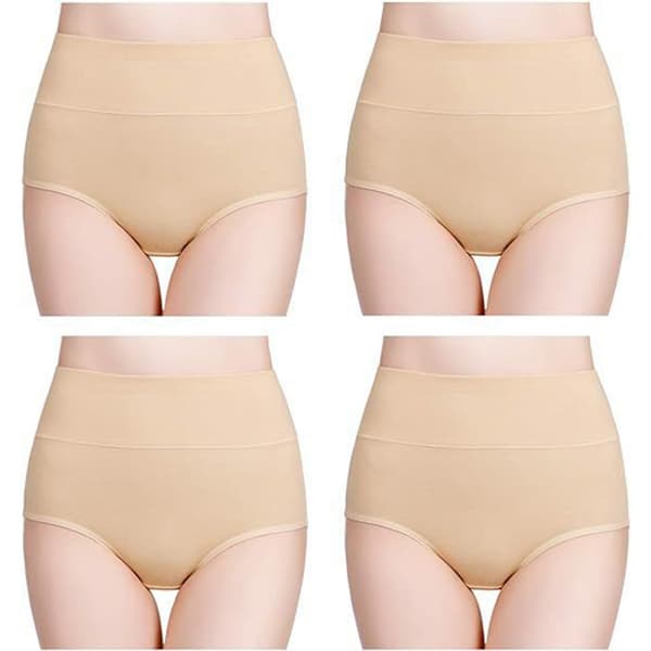 Trosor med hög midja (5-pack) Beige L Beige Beige L