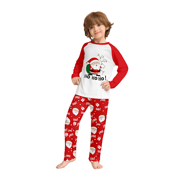 Familjejulpyjamas Matchande Set Julmatchande Pyjamas för Vuxna Barn Semester Hem Jul Familjesömnset Kids 2-3Years