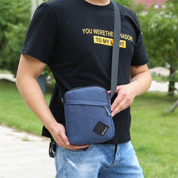 Män Små Crossbody axelväskor Messenger Bag Pack Sling Handväska Outdoor  Travel Sport Blue 6023 | Blue | Fyndiq