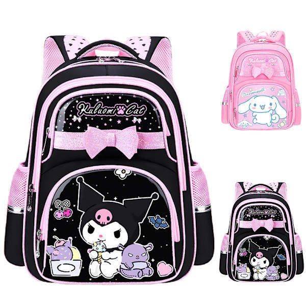 Barn Flickor Förskola Ryggsäck Kindergarten Cartoon Cinnamoroll Kuromi Skolväska Kuromi S