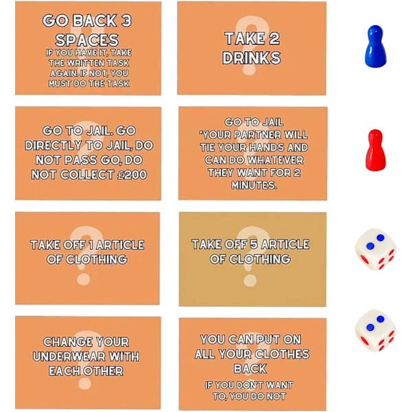 Brädspel Par Vuxenspel Kort Brädspel Rekvisita Alla Hjärtans Dag Presenter Till Honom Hennes Pojkvän Flickvän Födelsedag Dej Kväll Parspel