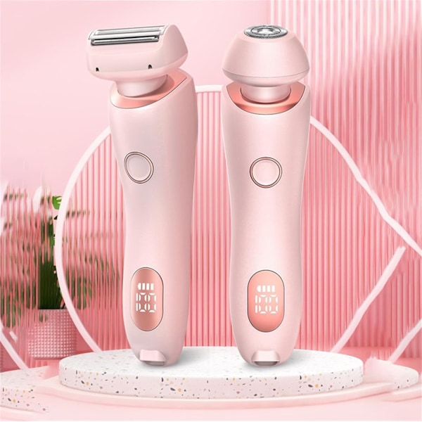 For Skineo Shaver Pro, Beauty Bloom Skineo Shaver Pro för kvinnor, 2-i-1 Elegant Bärbar Elektrisk Rakapparat (Rosa) Pink