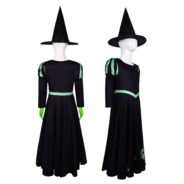Glinda Wicked Cosplay Kostym Förklädnad för Flickor Klänning Rollspel Kvinnliga Klänningar Fantasy Outfit Halloween Karneval Dräkt Aifuba 120cn