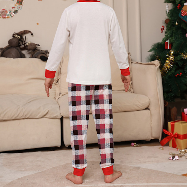 Familjejulpyjamas Matchande Set Vuxna Barn Baby Julmatchande Jammies Semester Julsovkläder Set Men L