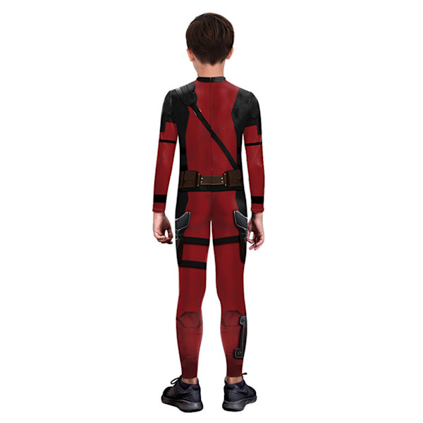 Halloween Kostym för Pojkar Deadpool 3 Wolverine Cosplay Jumpsuit Festkläder Deadpool XL