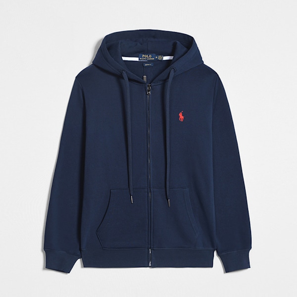 Ralph Lauren Herr Hoodies Tröja Zip Huvtröja Casual Långärmad Pullover E 2XL