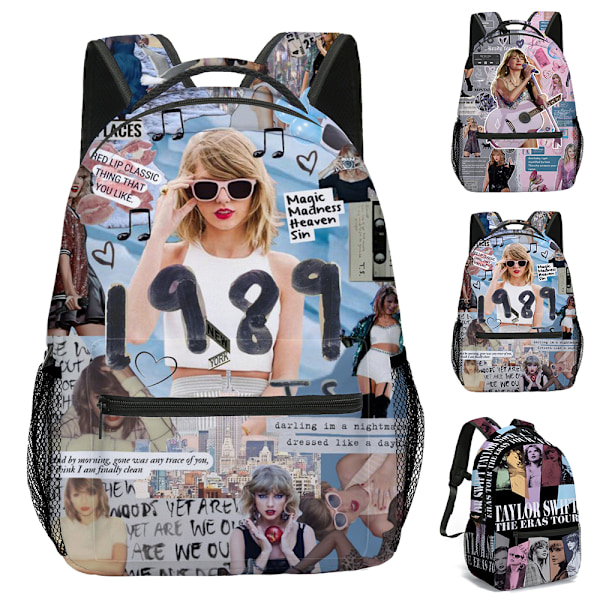 Taylor Swift Ryggsäck College Bookbag Lätt Justerbara Remmar Casual Stor Kapacitet Skolväska Flickor & Pojkar #1