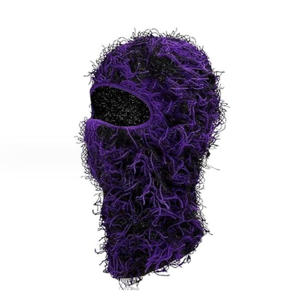 Unisex Balaclava Mössa Full Face Stickad Skidvindtät Mask Termisk Mössa #4