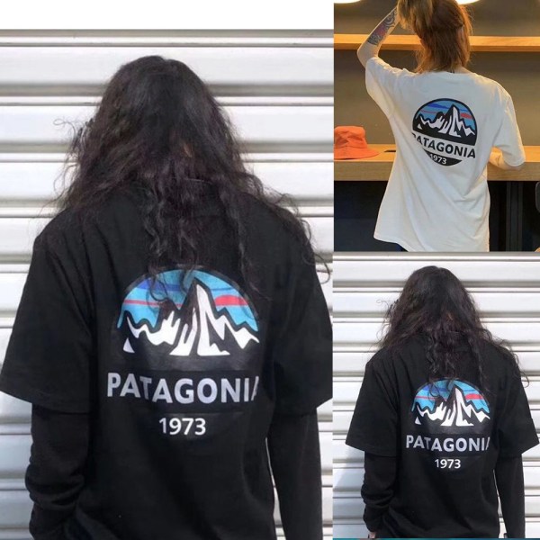 Dam Herr Patagonia T-shirt Toppar Sommar Casual Blus Tee Black XL