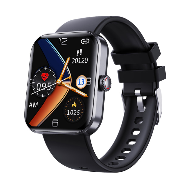 Unisex Multifunktionell Smartwatch Hjärtfrekvens Blodtrycksmätare för Android iOS Klocka Black
