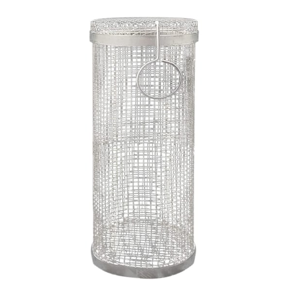 Rostfritt stål BBQ Grill Korg Rolling Mesh Utomhus Camping Grillställ 2PCS
